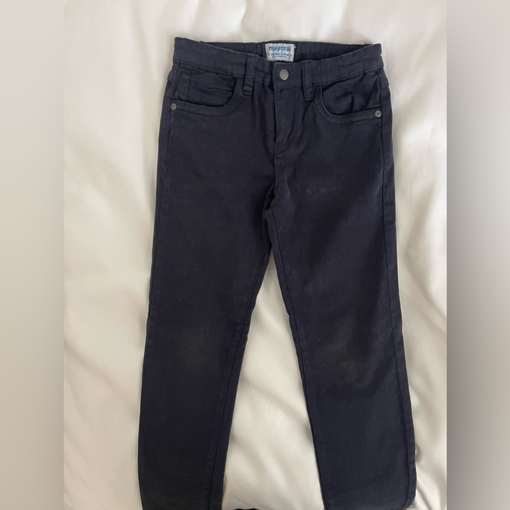Mayoral boys blue pants. Size 6. Good condition